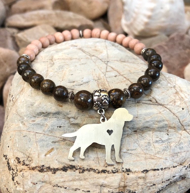 Labrador Hund Mala Edelstein Armband, Edelstahl Schmuck, Themen Armband Weihnachten, Geschenk Labrador Hund Mala Edelstein Armband, Edelstahl Schmuck, Themen Armband Weihnachten, Geschenk von ArtistCreationsKaren
