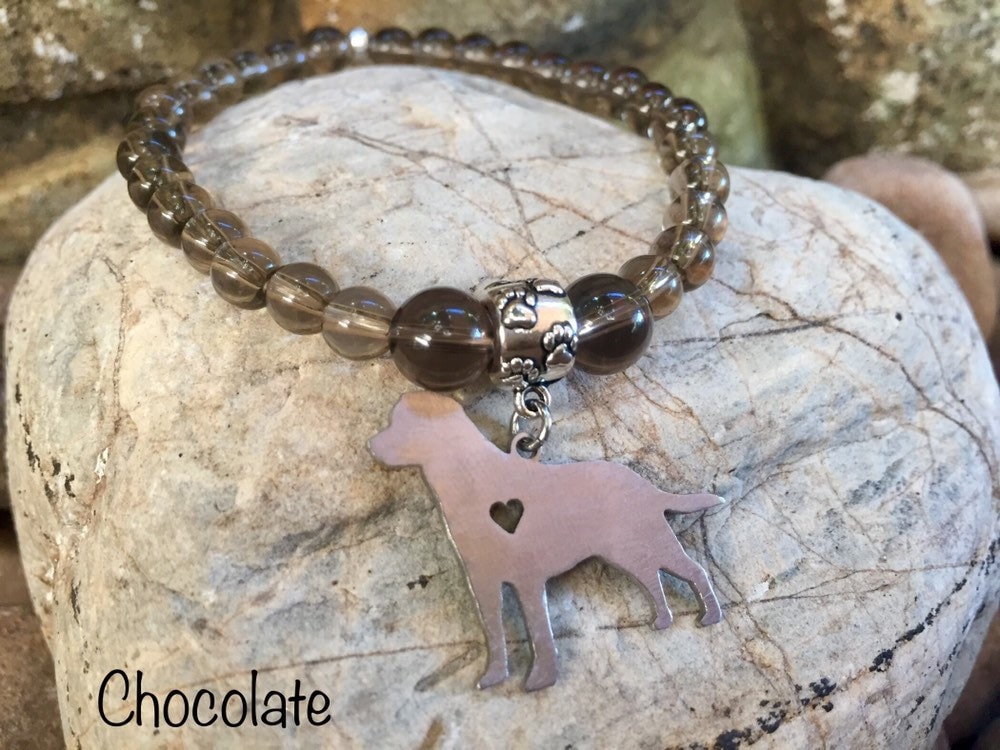 Labrador Hundearmband - Edelstein Armband Schmuck Hundeschmuck Tier von ArtistCreationsKaren