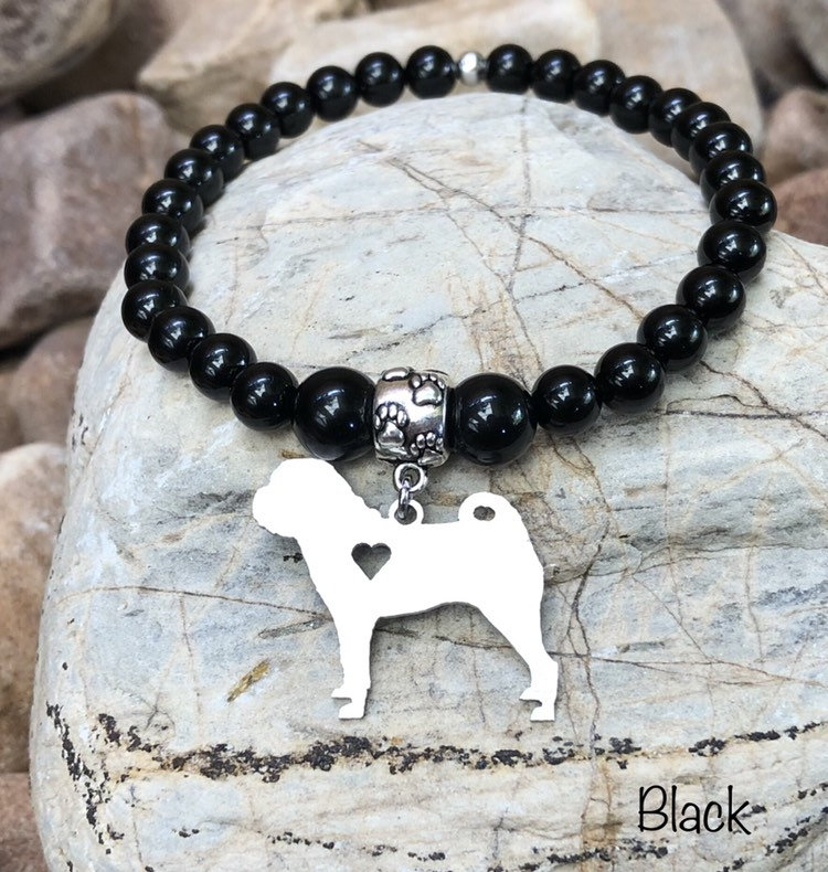 Shar Pei Hundearmband - Edelstahl Edelstein Hundeschmuck, Haustier Themen Schmuck, Hund Stretch Armband Weihnachtsgeschenk Shar Pei Hundearmband - Edelstahl Edelstein Hundeschmuck, Haustier Themen Schmuck, Hund Stretch Armband Weihnachtsgeschenk von ArtistCreationsKaren