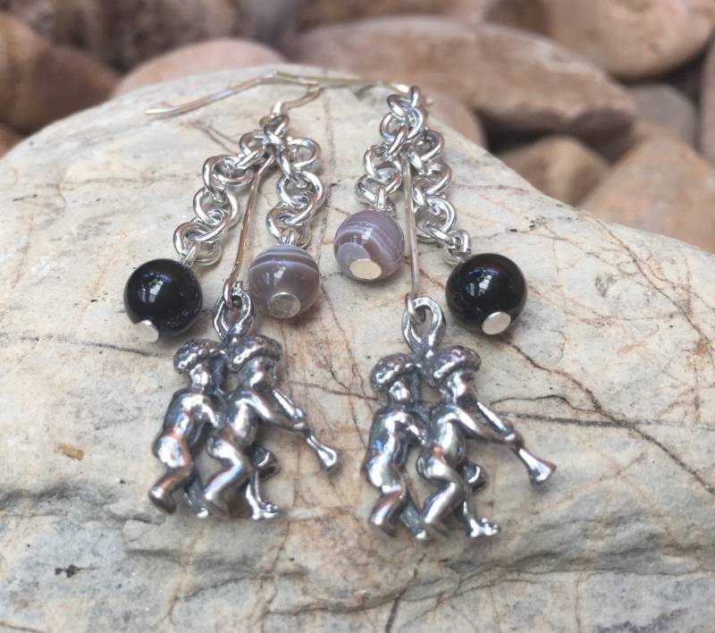Zwillinge Edelstein Ohrringe - Tropfen Sternzeichen Schmuck Astrologie Zwillinge Edelstein Ohrringe - Tropfen Sternzeichen Schmuck Astrologie von ArtistCreationsKaren