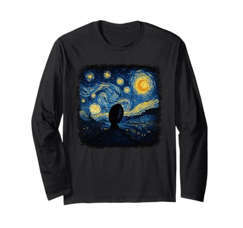 Vincent Van Gogh Starry Night Rugby für Frauen Langarmshirt Vincent Van Gogh Starry Night Rugby für Frauen Langarmshirt von Artistic Apparel Inspired by Van Gogh