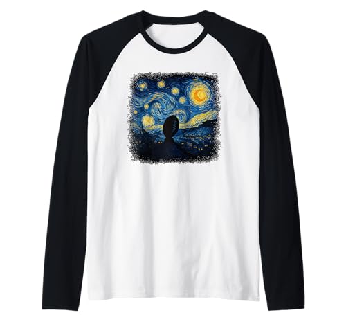 Vincent Van Gogh Starry Night Rugby für Frauen Raglan Vincent Van Gogh Starry Night Rugby für Frauen Raglan von Artistic Apparel Inspired by Van Gogh