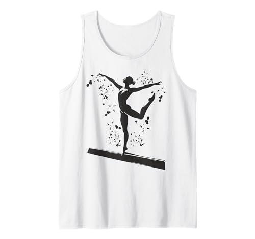 Turnerin auf Schwebebalken Mädchen Kinder künstlerische Gymnastik Tank Top Turnerin auf Schwebebalken Mädchen Kinder künstlerische Gymnastik Tank Top von Artistic Gymnastics Team Gymnasts Coaches