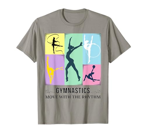 Rhythmische Gymnastik für Mädchen Move with The Rhythm Sports T-Shirt Rhythmische Gymnastik für Mädchen Move with The Rhythm Sports T-Shirt von Artistic gymnast Dance Gymnastics Lovers