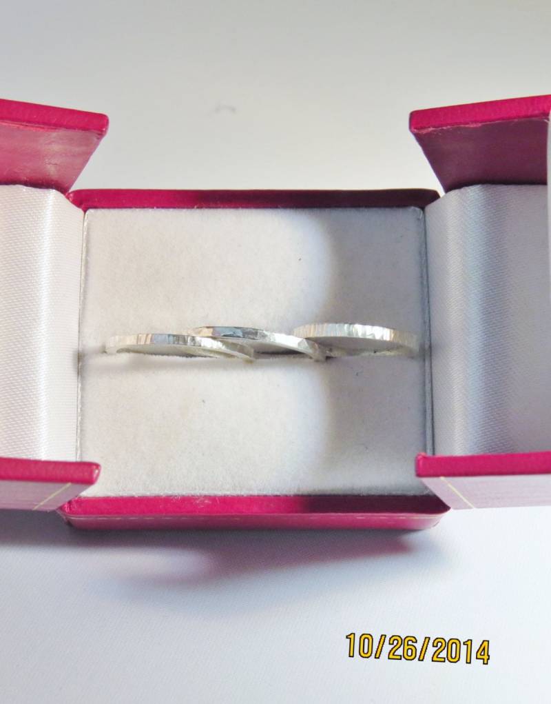 Sterling Silber Stapelringe von ArtisticJewelrybyPLT