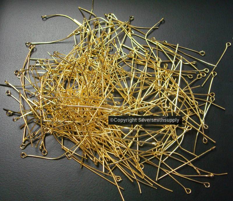 40mm Gold Plt 20Ga Auge Pins 300 Stück Ergebnisse Baumeln Ohrringe Rosenkränze Perlen Fep044C von Artistrywithbeads