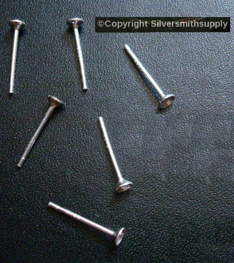 6 Sterling Silber Ohrstecker Kleben Auf 3mm Durchmesser Becher 12mmx.04 Stecker Sse006 6 Sterling Silber Ohrstecker Kleben Auf 3mm Durchmesser Becher 12mmx.04 Stecker Sse006 von Artistrywithbeads