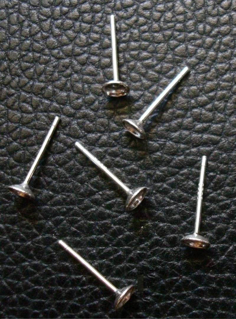 6 Sterling Silber Ohrstecker Kleben Auf 4 Mm Durchmesser Schale 12Mm X 0, 8 Sse019 6 Sterling Silber Ohrstecker Kleben Auf 4 Mm Durchmesser Schale 12Mm X 0, 8 Sse019 von Artistrywithbeads