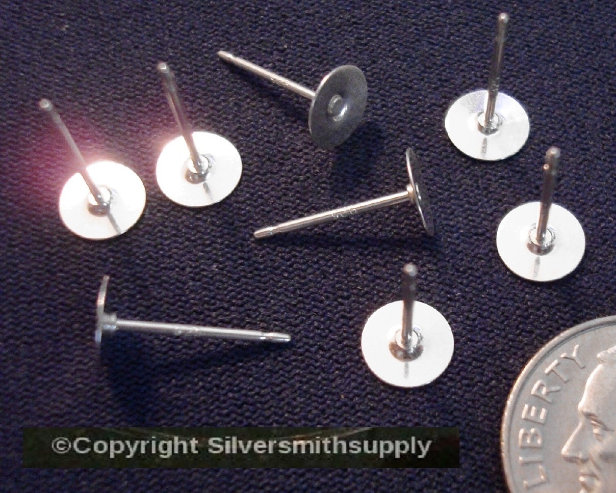 8 Sterling Silber Ohrstecker Zubehör Sse009 von Artistrywithbeads