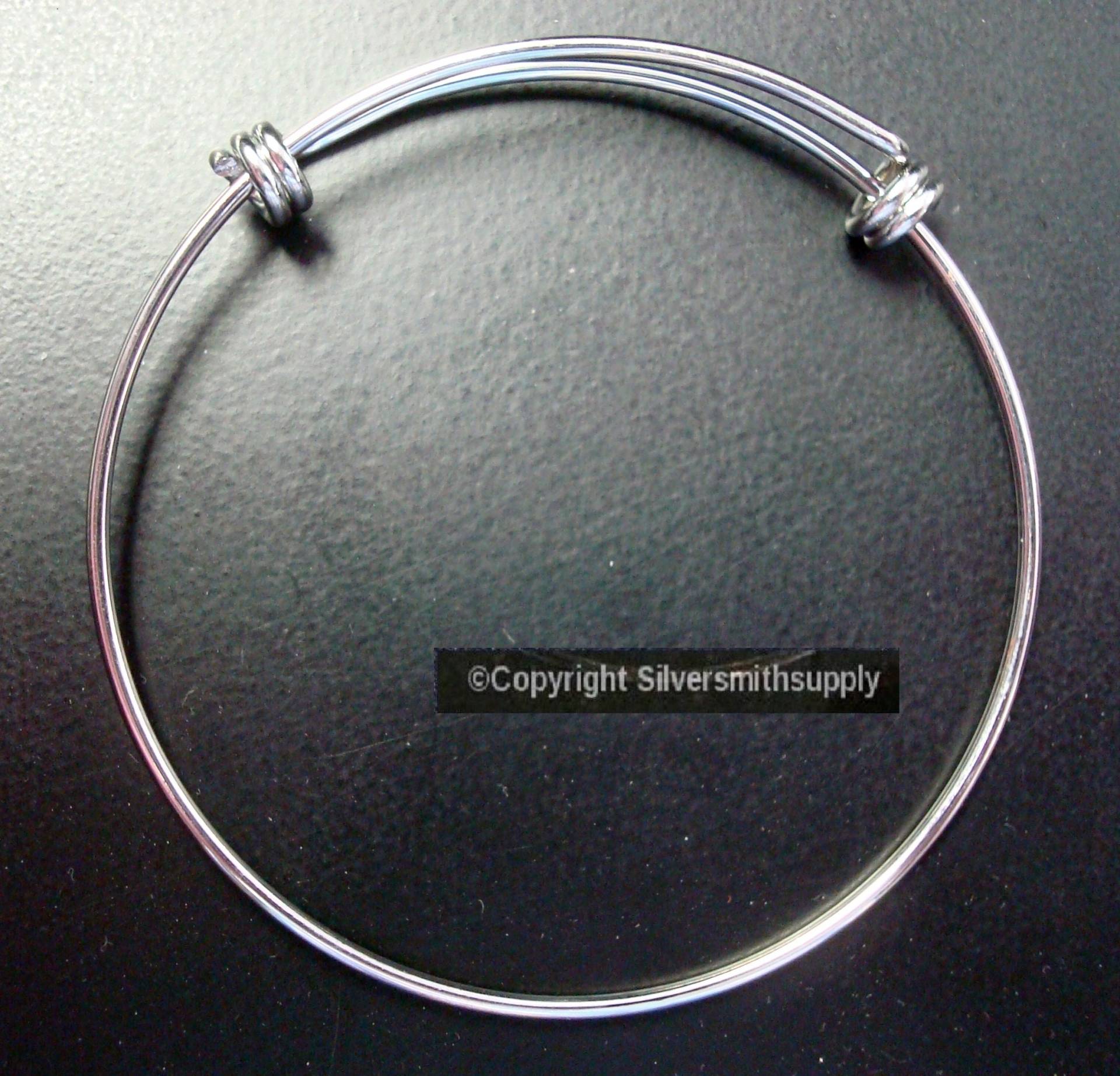Armreif Verstellbar Größe Von 18, 5 - 23 cm Gewickelte Spiralenden Fügen Sie Perlen Hinzu, Indem Nietstifte Oder Verwenden Fj058 Armreif Verstellbar Größe Von 18, 5 - 23 cm Gewickelte Spiralenden Fügen Sie Perlen Hinzu, Indem Nietstifte Oder Verwenden Fj058 von Artistrywithbeads