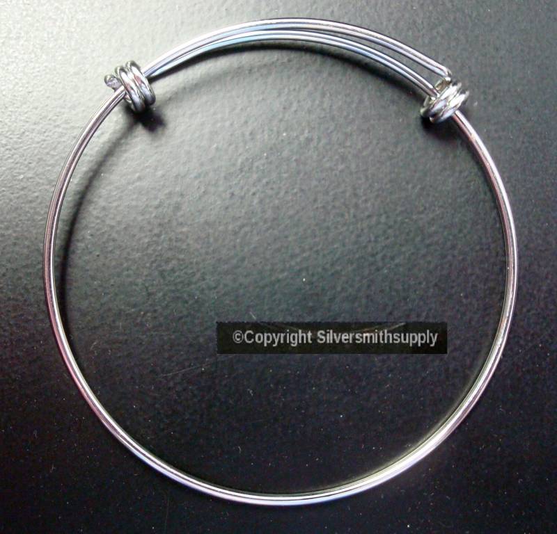 Armreif Verstellbar Größe Von 18, 5 - 23 cm Gewickelte Spiralenden Fügen Sie Perlen Hinzu, Indem Nietstifte Oder Verwenden Fj058 Armreif Verstellbar Größe Von 18, 5 - 23 cm Gewickelte Spiralenden Fügen Sie Perlen Hinzu, Indem Nietstifte Oder Verwenden Fj058 von Artistrywithbeads
