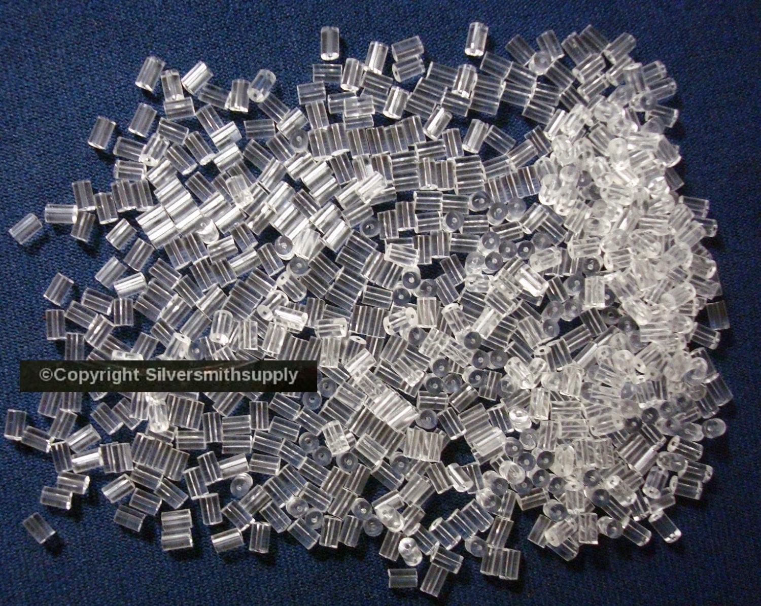 Ohrring-Kupplungen 500 Gummischlauch Geformte Fischhakenohrring-Verschlussstopper-Kupplungen, Sicherheitskupplung Für Durchbohrte Ohrringe Fpe139B von Artistrywithbeads