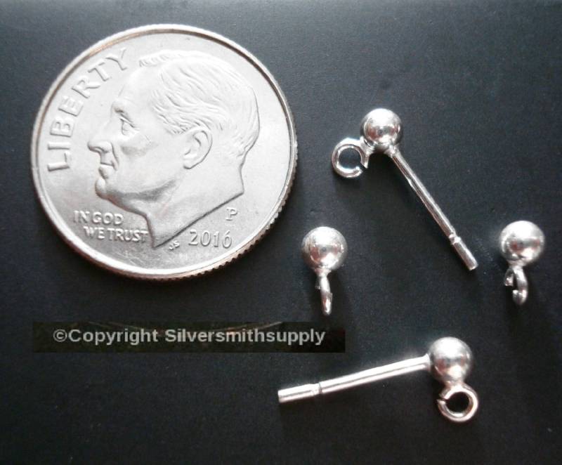 sterling Silber Ball Baumeln Ohrringe 3 Mm Post Ohrring 2 Pr Sse012 sterling Silber Ball Baumeln Ohrringe 3 Mm Post Ohrring 2 Pr Sse012 von Artistrywithbeads
