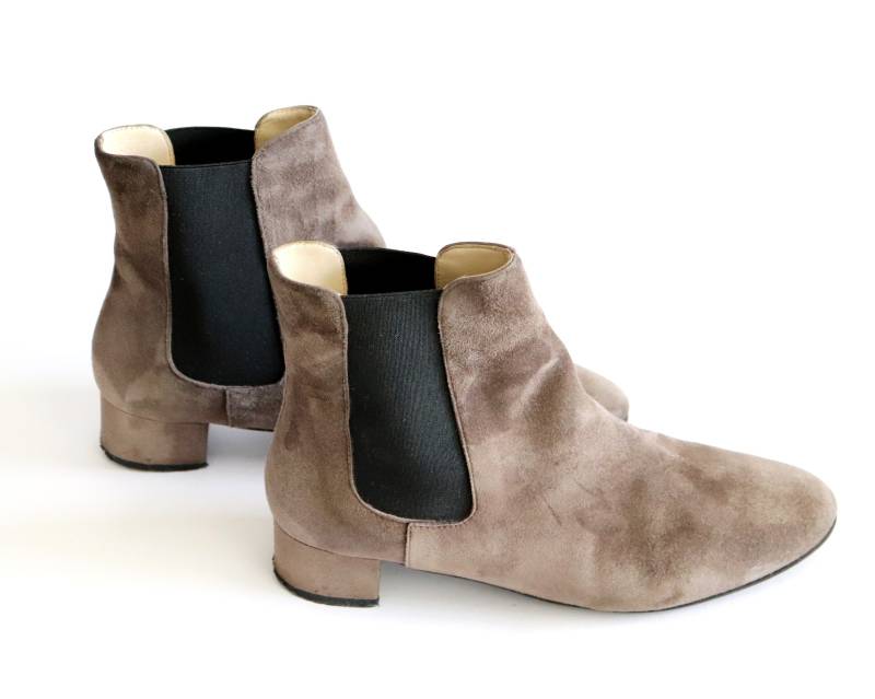 Fabio Rusconi Wildleder Stiefeletten, Größe 38, Grau Braune Stiefeletten von ArtisuStudio