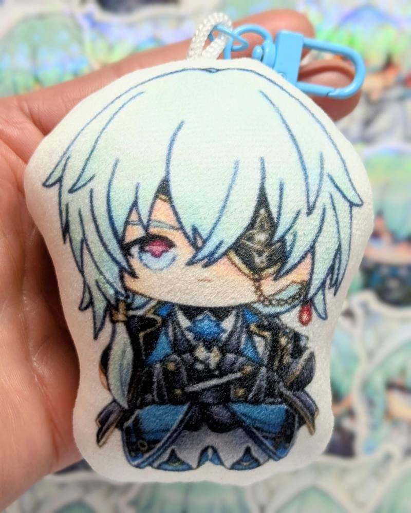 Anaxa Plüsch-Anhänger, Fanmade Merchandise, Hsr, Honkai Star Rail Anaxagoras Sticker Schlüsselanhänger Kawaii Chibi Dakimakura Geschenke von ArtjannaCrafts