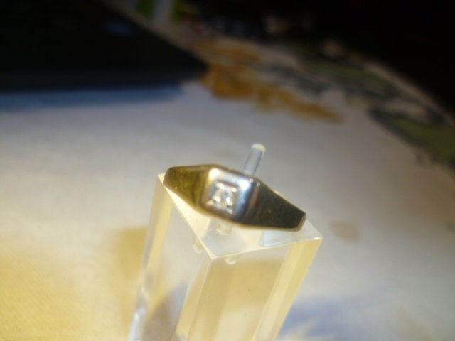 Art Deco Ladies Ring Set With Brilliants 0.03 Carat This Is Ground in A Round Cut Master Punse R Gold 585 Jewelery von Artkunst24