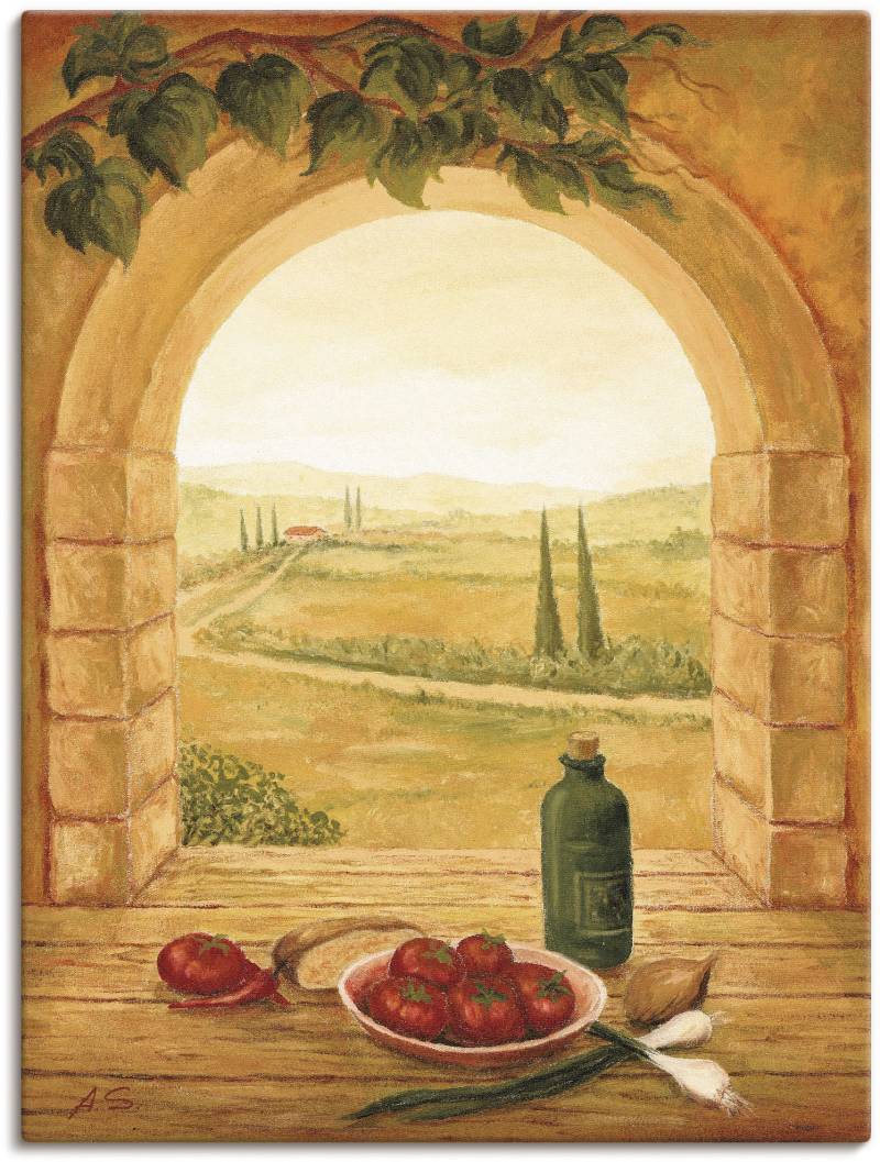 Artland Leinwandbild "Fensterblick" Fensterblick 1 Stk. tlg. als Leinwandbild, Poster in verschied. Größen von Artland