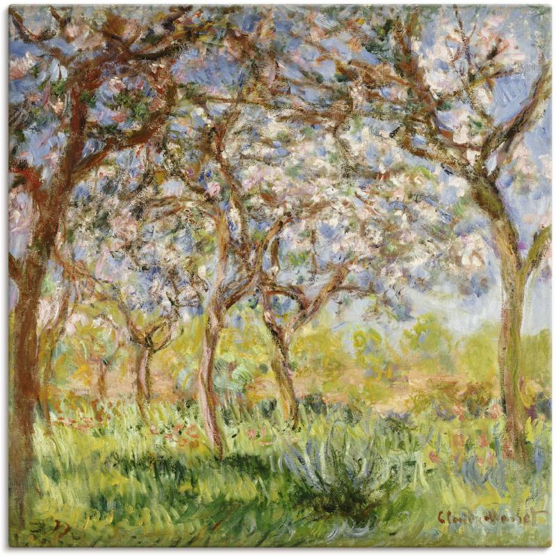 Artland Leinwandbild "Frühling in Giverny." Wiesen & Bäume 1 Stk. tlg. als Leinwandbild, Poster in verschied. Größen von Artland