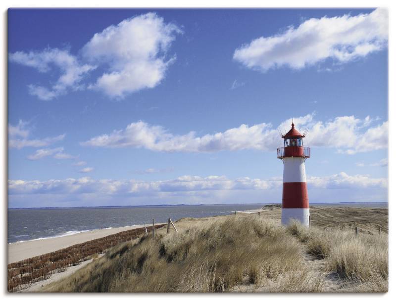 Artland Leinwandbild "Leuchtturm Sylt" Gebäude 1 Stk. tlg. als Leinwandbild, Poster in verschied. Größen von Artland