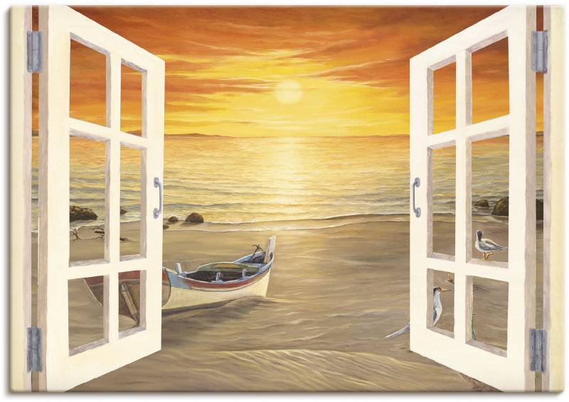 Artland Leinwandbild "Möwen" Meer Bilder 1 Stk. tlg. auf Holzrahmen gespannt von Artland