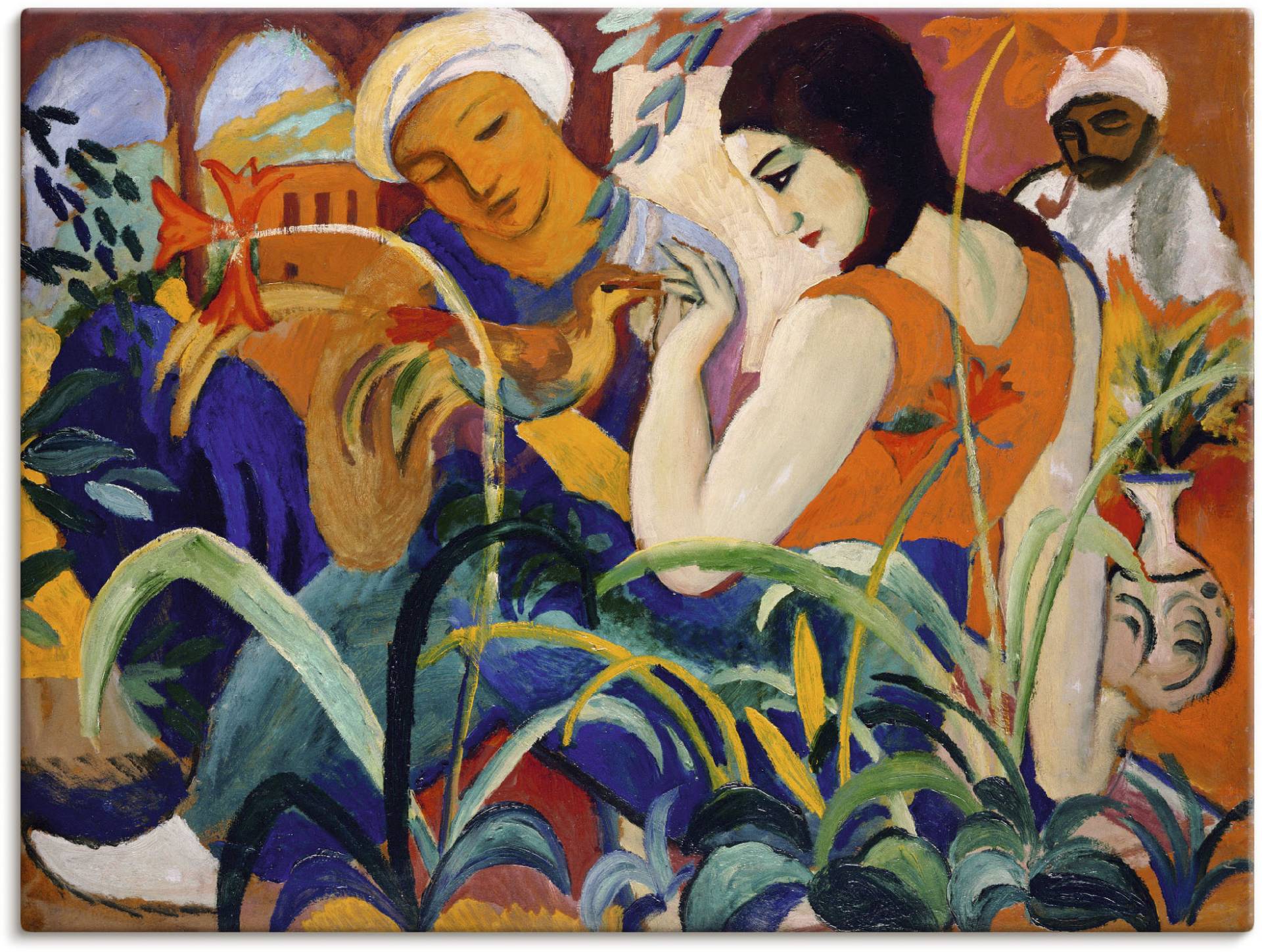 Artland Leinwandbild "Orientalische Frauen. 1912" Gruppen & Familien 1 Stk. tlg. als Leinwandbild, Poster in verschied. Größen von Artland