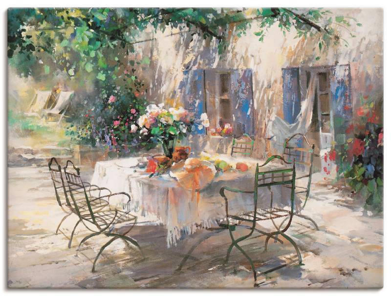 Artland Leinwandbild "Schatten Garten" Garten 1 Stk. tlg. als Leinwandbild, Poster, Wandaufkleber in verschied. Größen von Artland