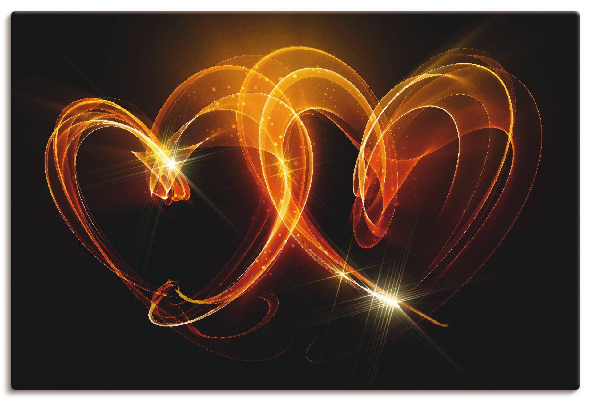 Artland Leinwandbild "Verbundenheit" Herzen 1 Stk. tlg. als Alubild, Outdoorbild, Leinwandbild, Poster, Wandaufkleber von Artland