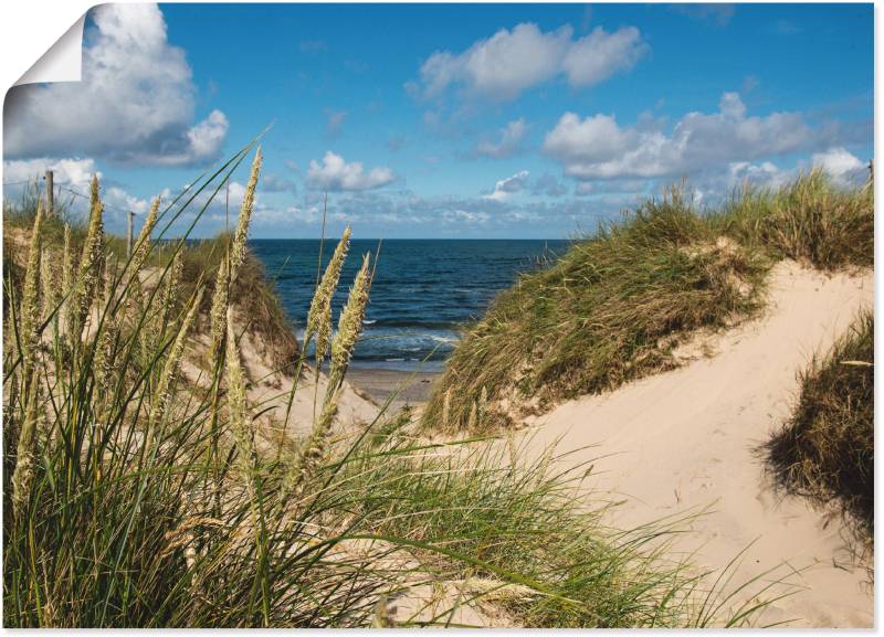 Artland Poster "Strand bei Vesterhav" Strand 1 Stk. tlg. als Alubild, Leinwandbild, Wandaufkleber oder Poster in versch. Größen von Artland