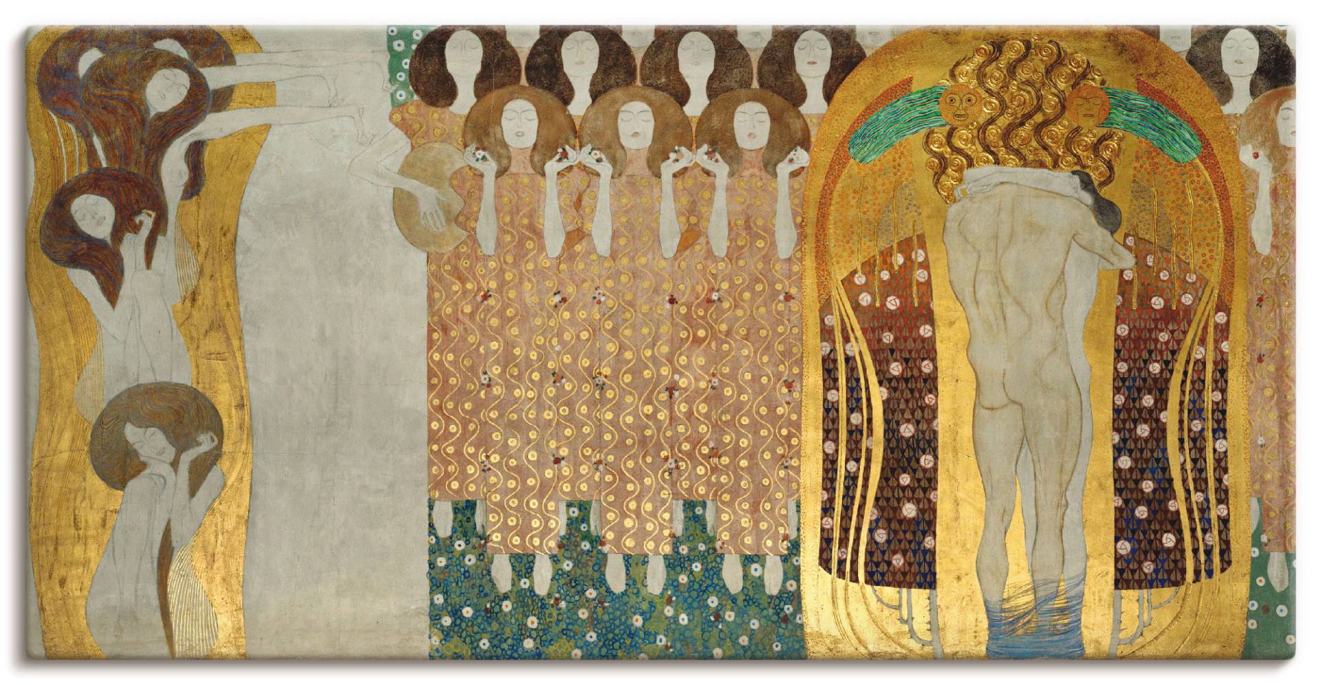 Artland Wandbild "Beethovenfries" Gruppen & Familien 1 Stk. tlg. als Leinwandbild, Poster, Wandaufkleber in verschied. Größen von Artland