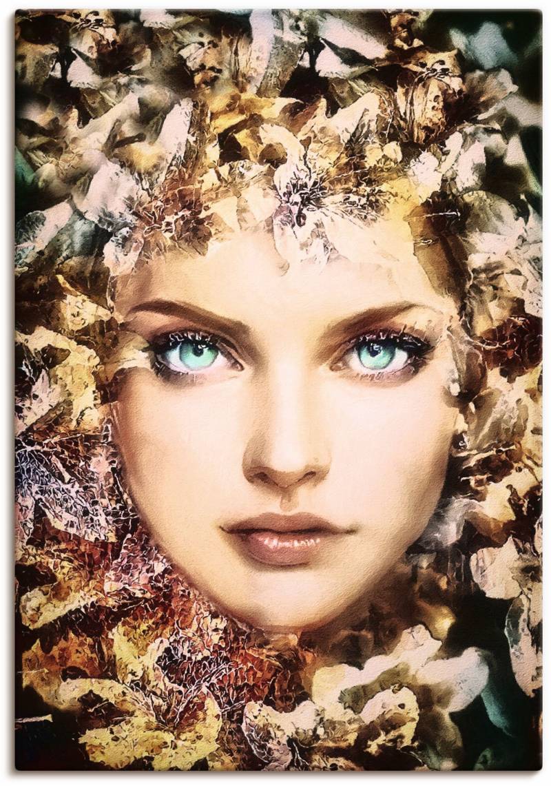 Artland Leinwandbild "Blumenfee", Bilder von Frauen, (1 St.) von Artland