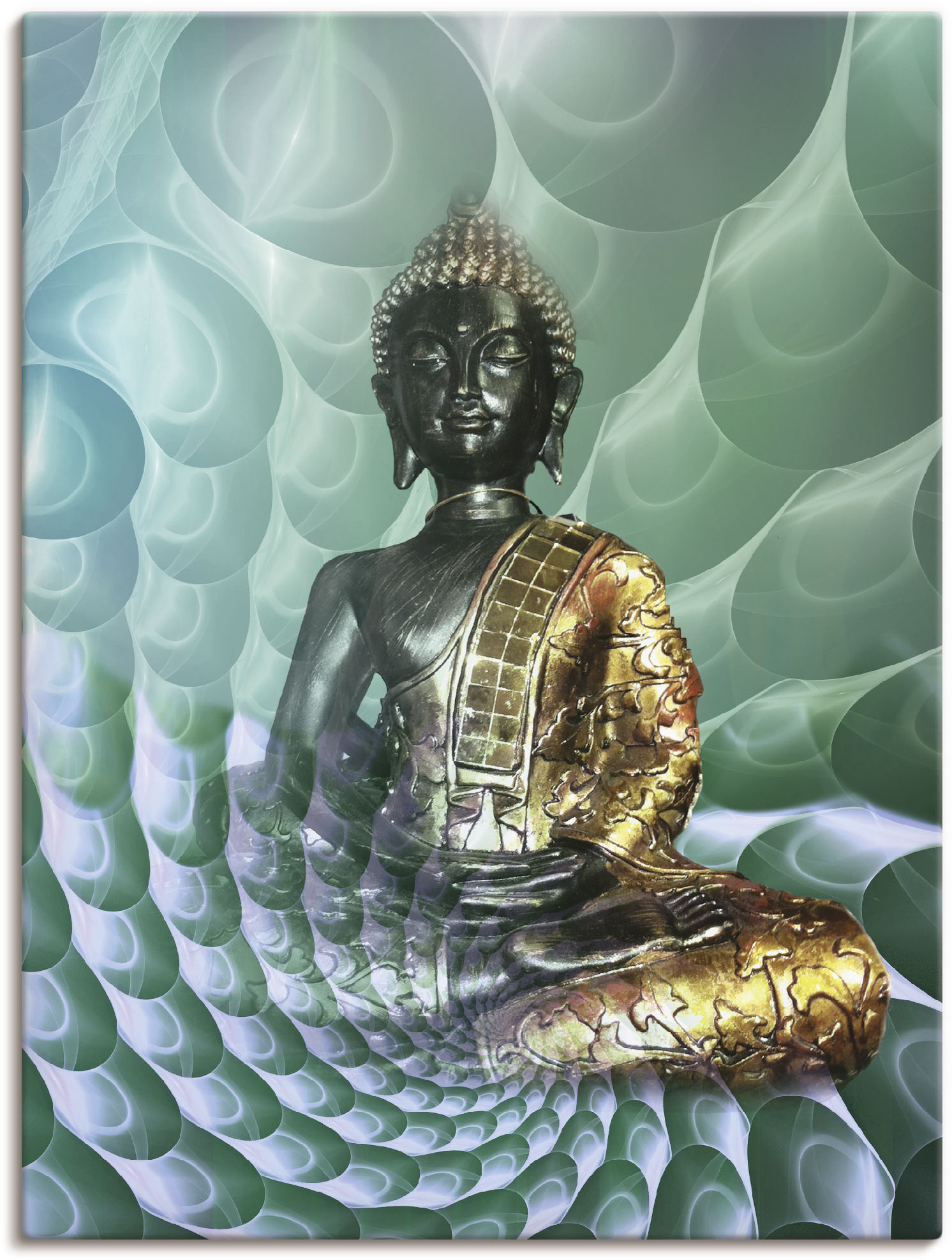 Artland Wandbild "Buddhas Traumwelt CB" Religion 1 Stk. tlg. als Alubild, Outdoorbild, Leinwandbild, Poster, Wandaufkleber von Artland