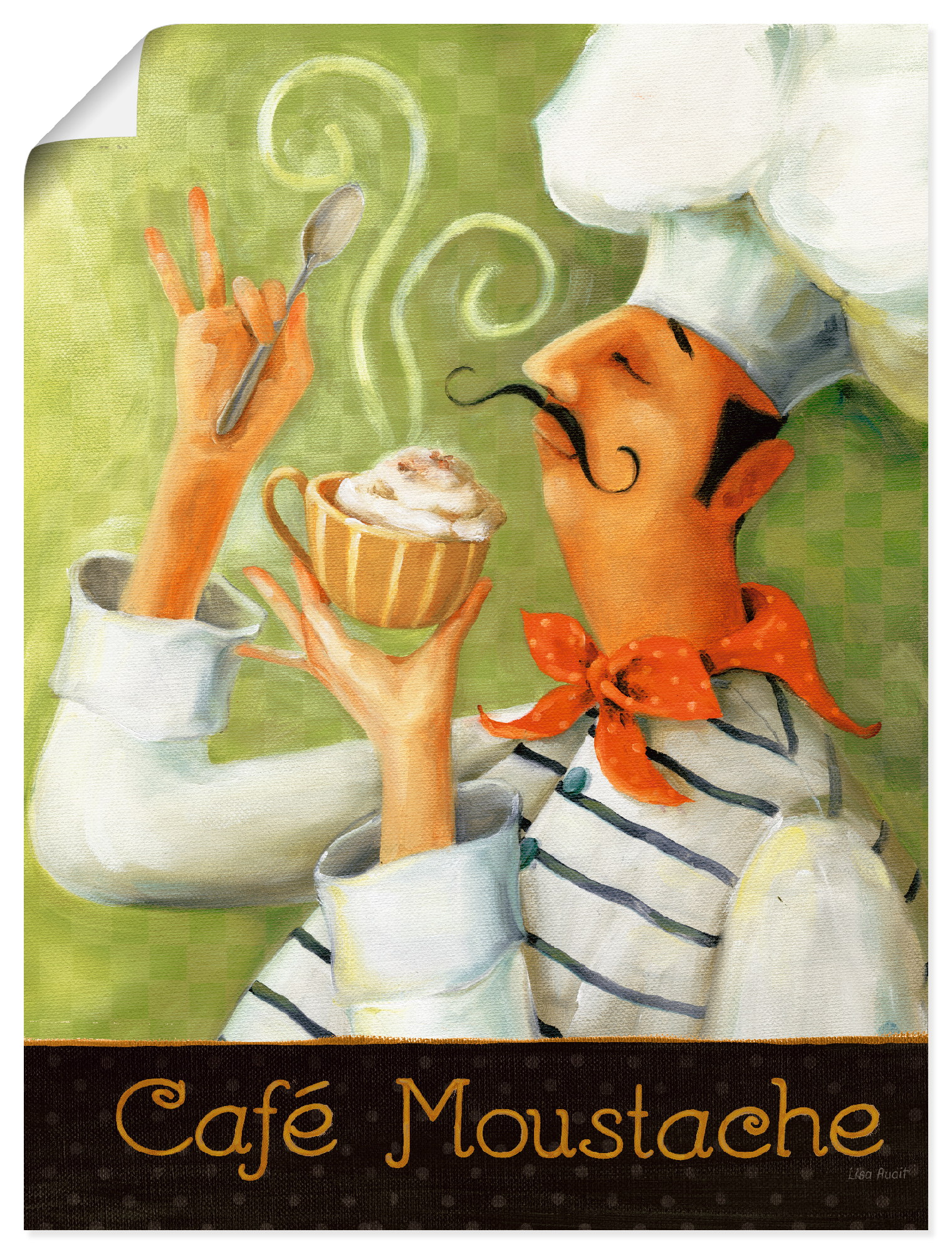 Artland Poster "Cafe Moustache II", Getränke, (1 St.) von Artland