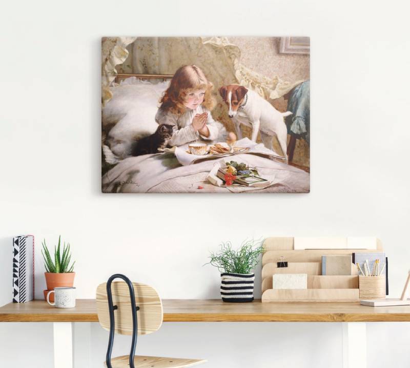 Artland Wandbild "Das Gebet. 1894" Kind 1 Stk. tlg. als Leinwandbild, Poster, Wandaufkleber in verschied. Größen von Artland