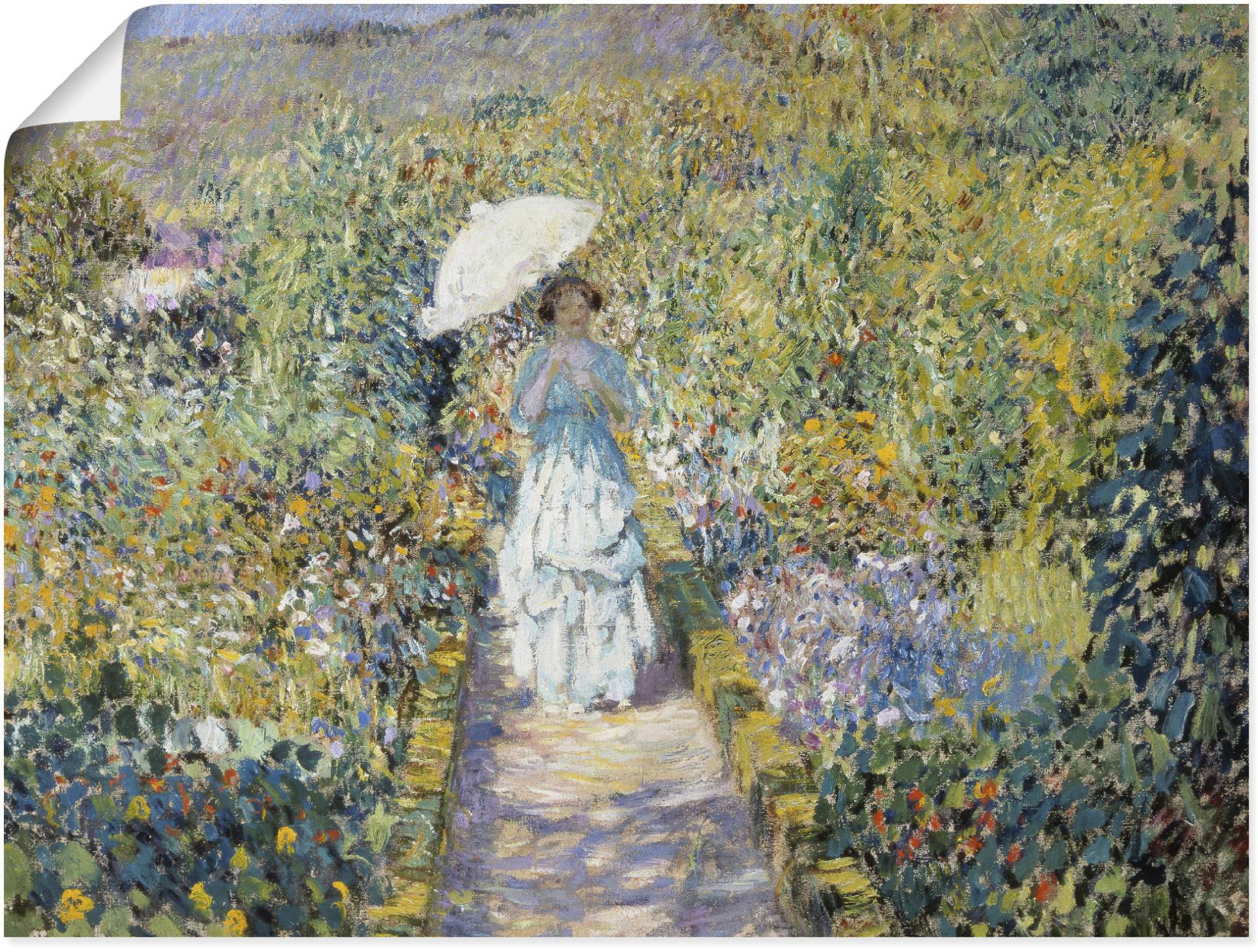 Artland Kunstdruck "Der Gartenweg.", Garten, (1 St.) von Artland