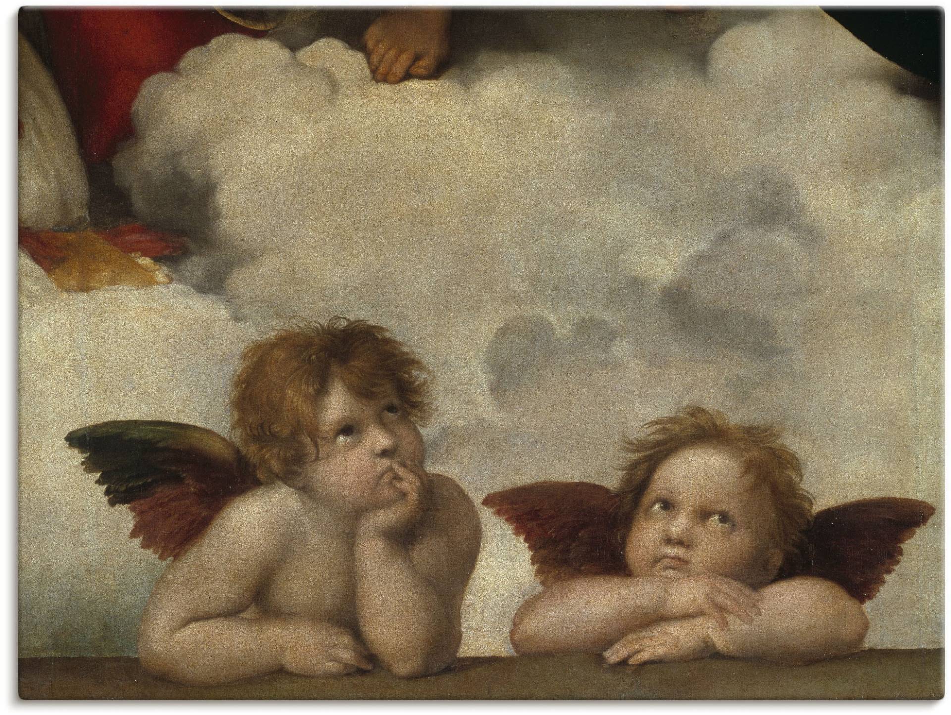 Artland Wandbild "Detail aus Die Sixtinische Madonna.", Religion, (1 St.), als Leinwandbild, Poster, Wandaufkleber in verschied. Größen von Artland
