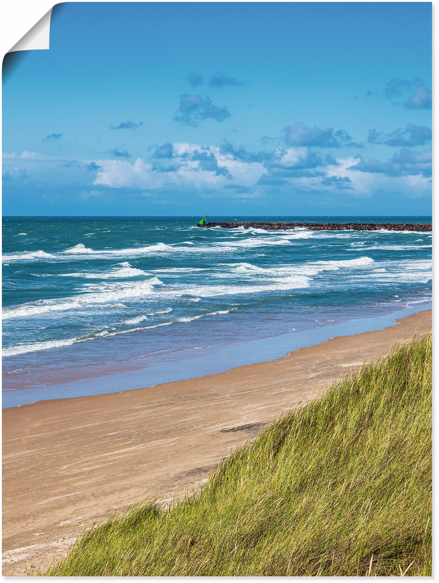 Artland Poster "Düne und Strand bei Hirtshals Dänemark I", Küstenbilder, (1 St.) von Artland