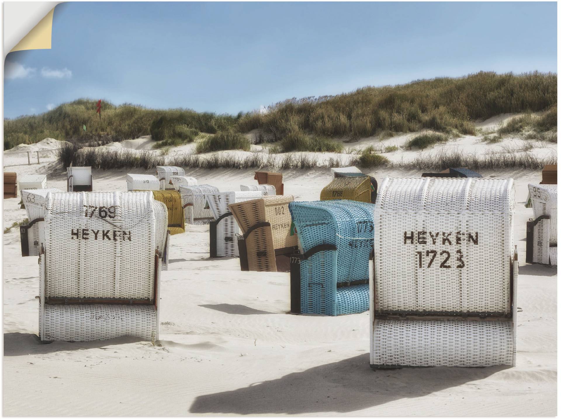 Artland Wandbild "Ein Tag am Meer", Strand, (1 St.), als Leinwandbild, Poster, Wandaufkleber in verschied. Größen von Artland