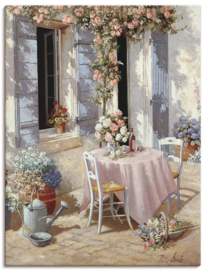 Artland Wandbild "Einladung" Garten 1 Stk. tlg. als Leinwandbild, Poster in verschied. Größen von Artland