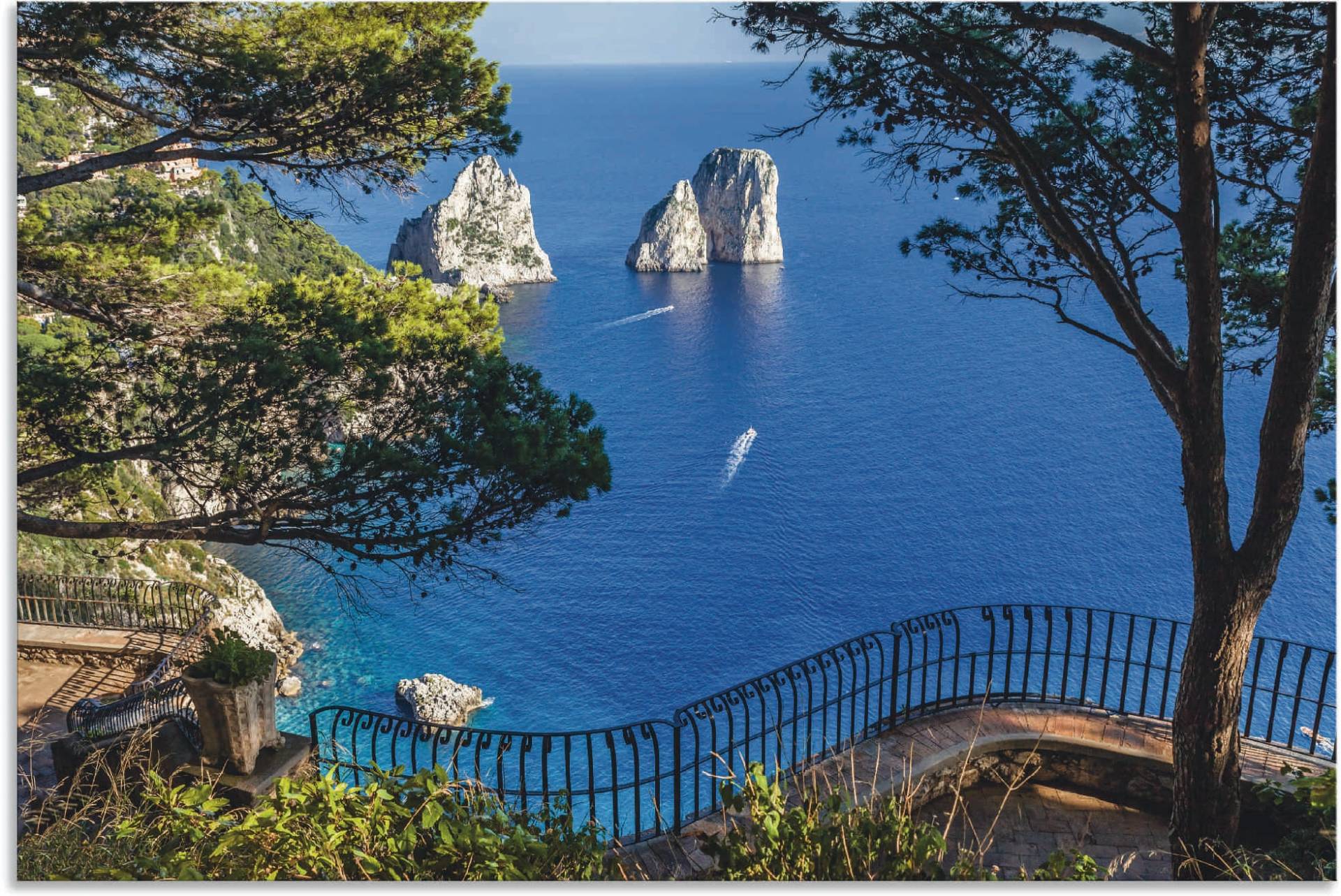 Artland Wandbild "Faraglione-Felsen auf Capri, Italien", Meer Bilder, (1 St.) von Artland