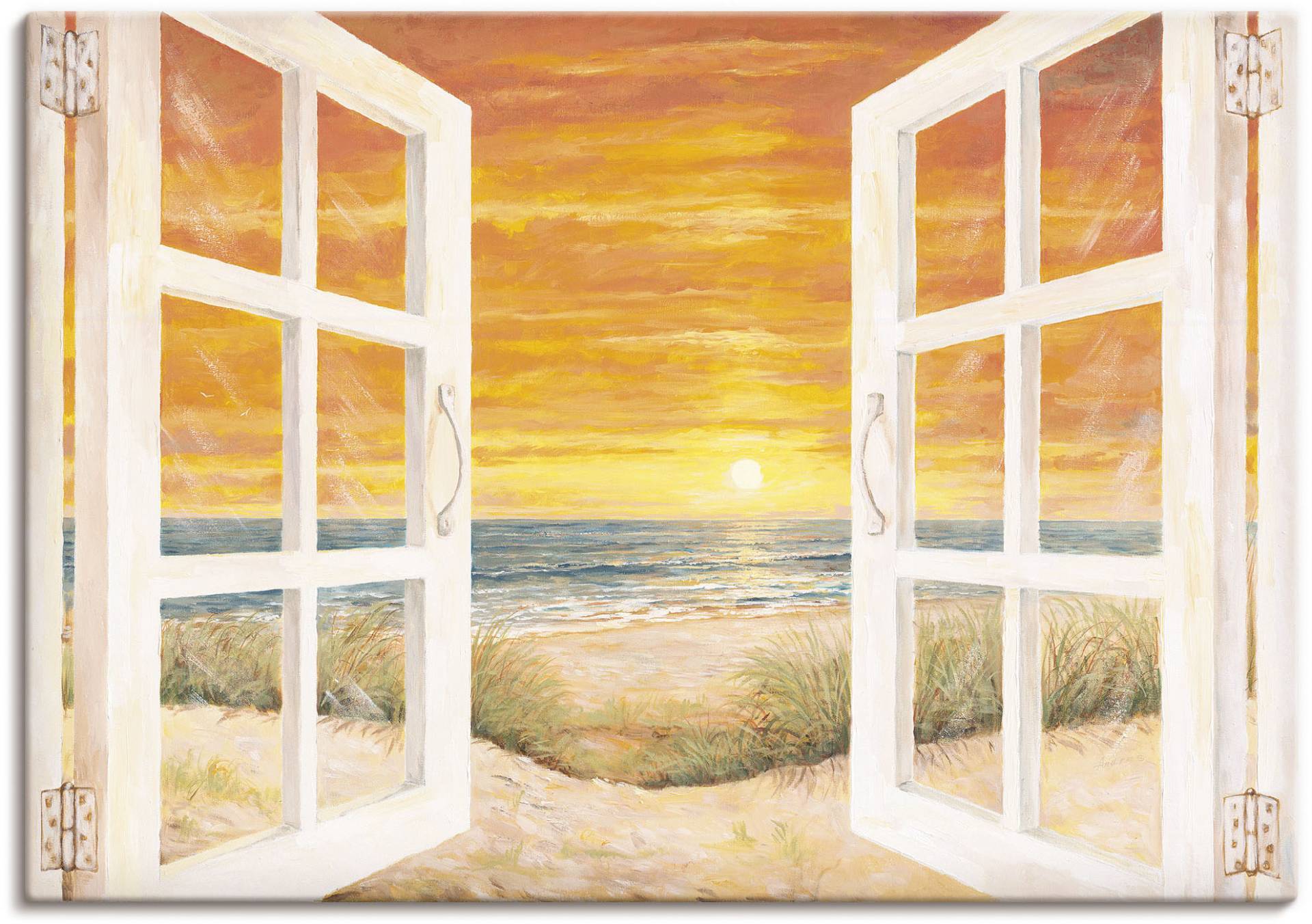 Artland Wandbild "Fenster zum Meer", Meer Bilder, (1 St.) von Artland