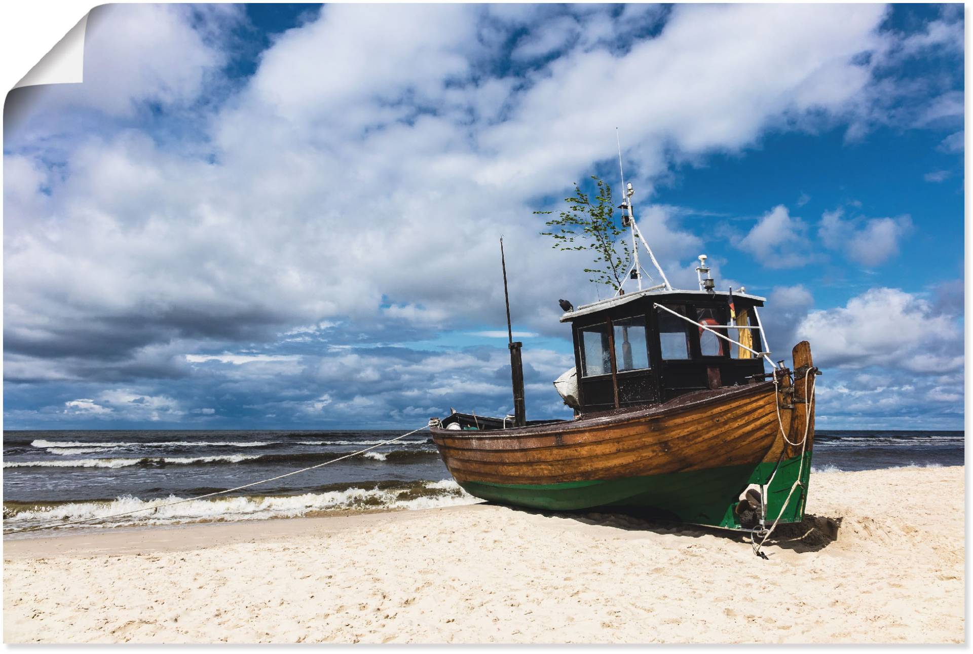 Artland Poster "Fischerboot in Ahlbeck Insel Usedom", Boote & Schiffe, (1 St.) von Artland