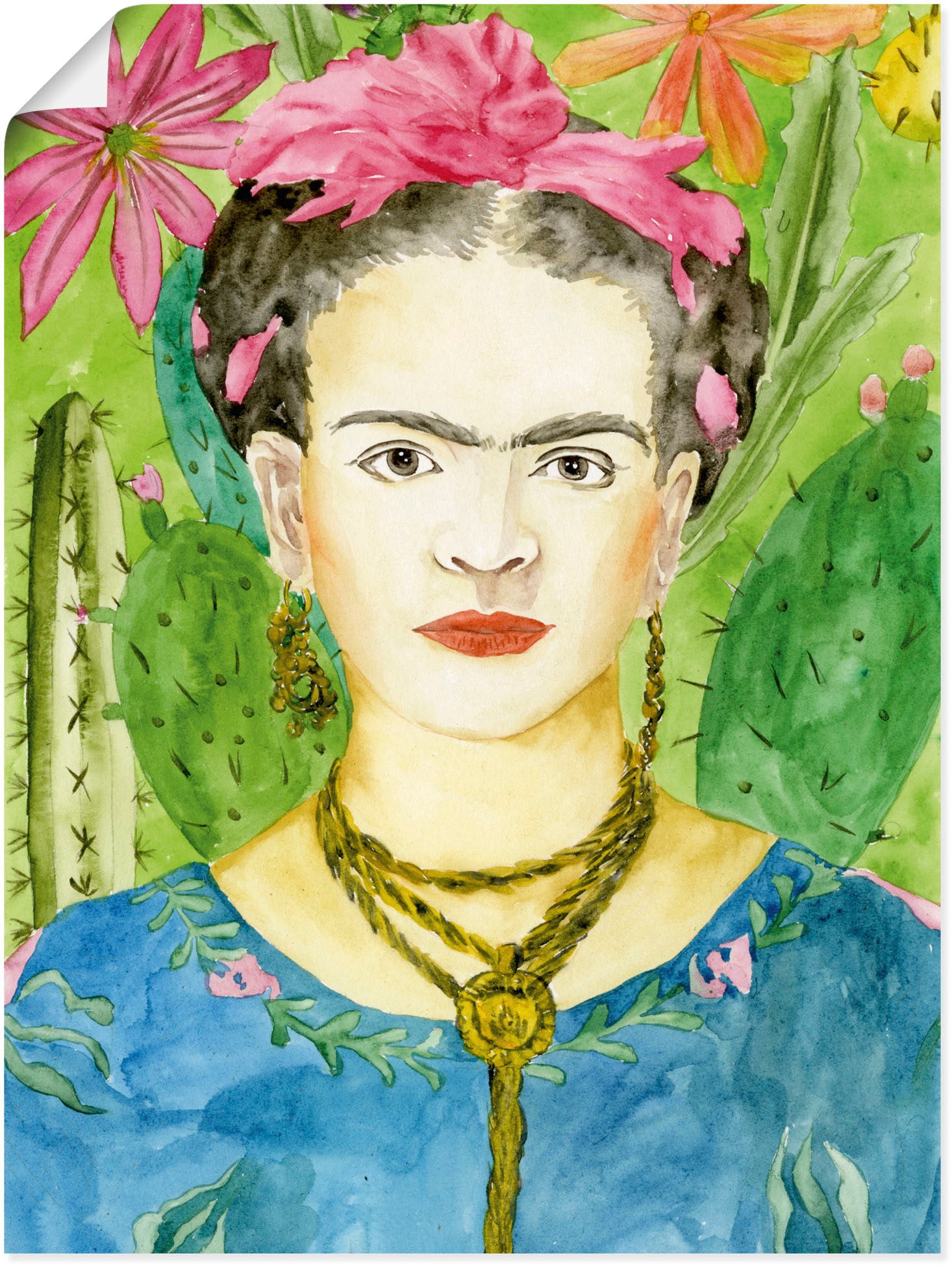 Artland Wandbild "Frida Kahlo II", Bilder von Frauen, (1 St.) von Artland