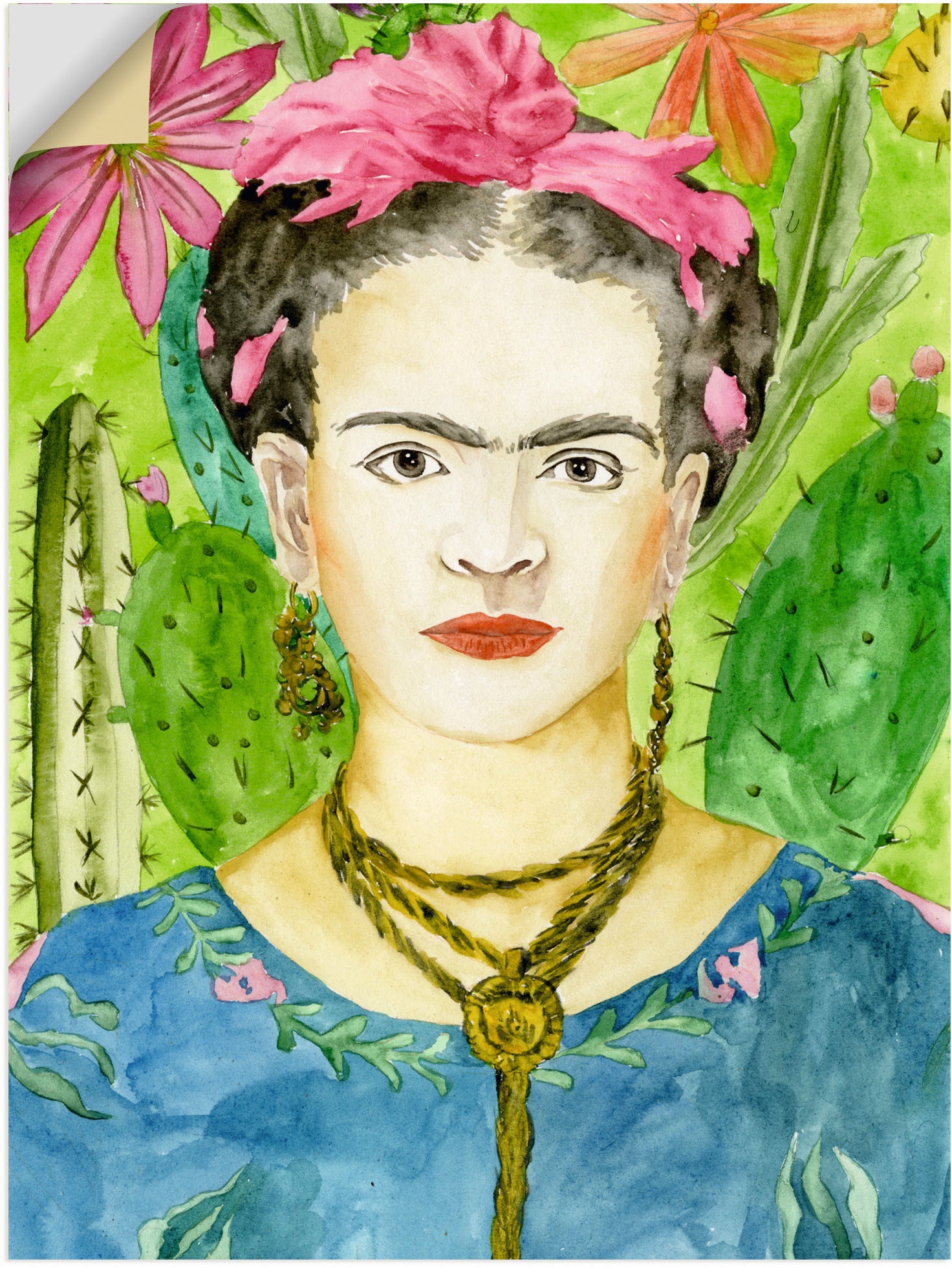 Artland Wandbild "Frida Kahlo II", Bilder von Frauen, (1 St.) von Artland