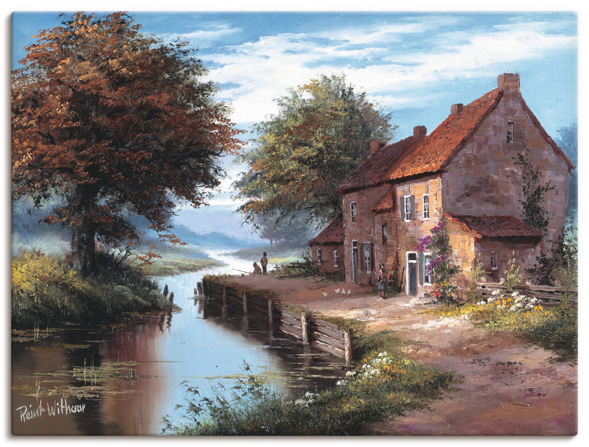 Artland Wandbild "Früher Morgen", Gewässer, (1 St.), als Leinwandbild, Poster in verschied. Größen von Artland