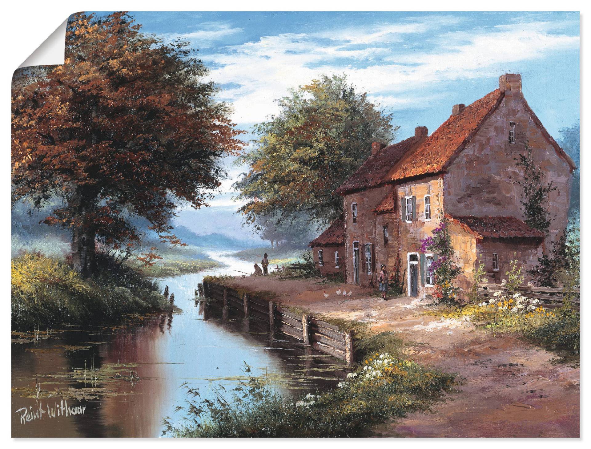 Artland Wandbild "Früher Morgen", Gewässer, (1 St.), als Leinwandbild, Poster in verschied. Größen von Artland