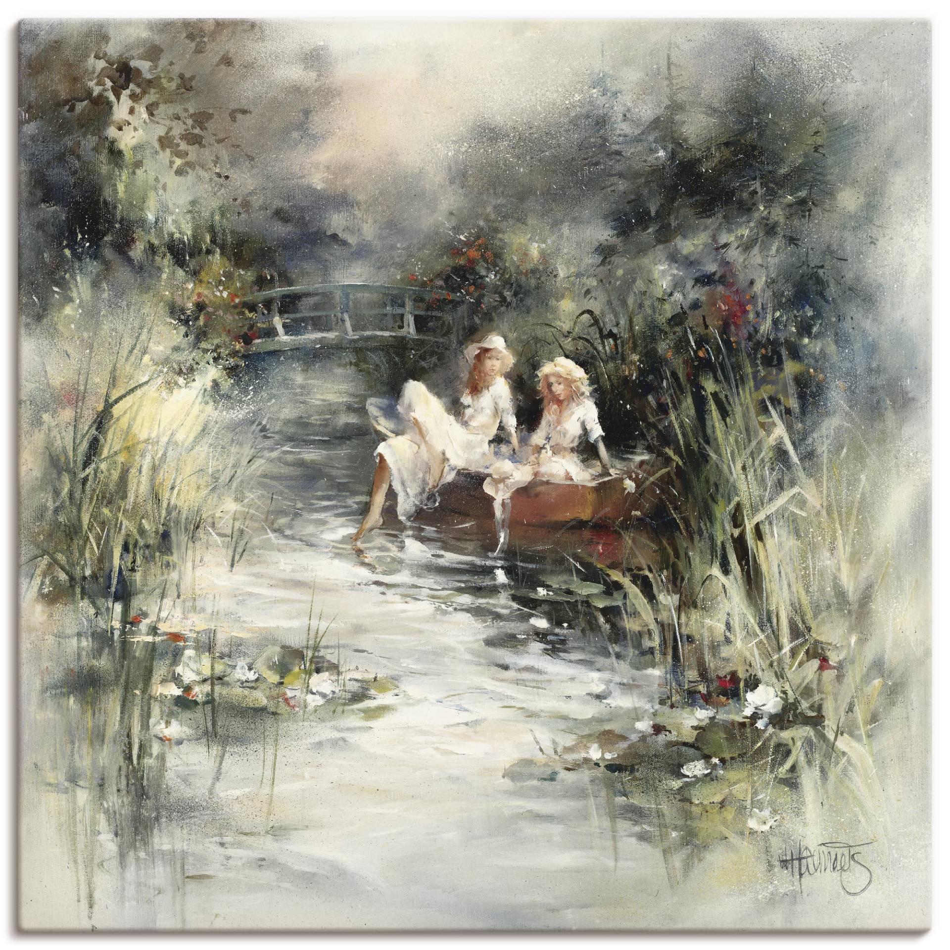 Artland Wandbild "Frühlingsschein" Frau 1 Stk. tlg. als Leinwandbild, Poster, Wandaufkleber in verschied. Größen von Artland