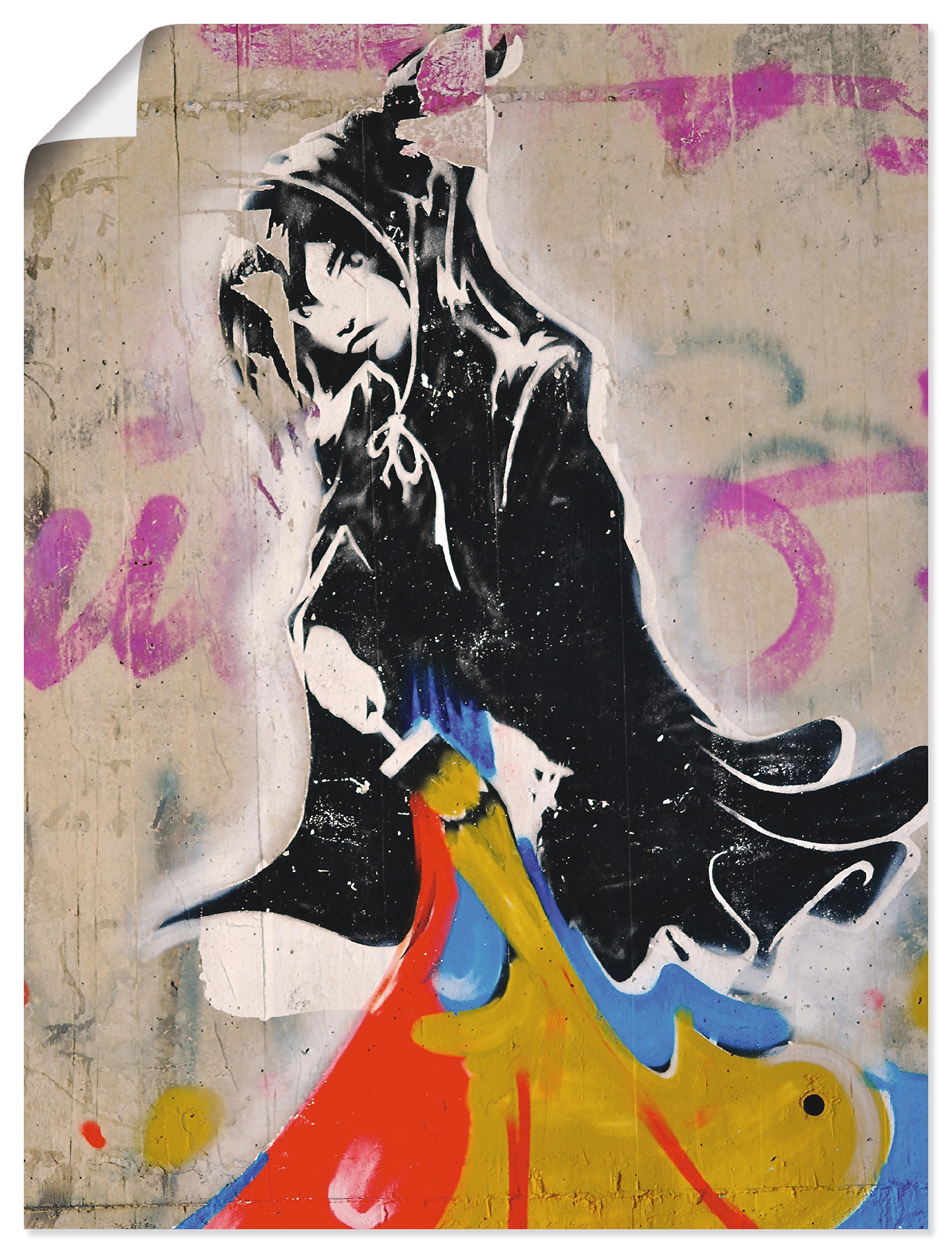 Artland Poster "Graffiti II", klassische Fantasie, (1 St.) von Artland