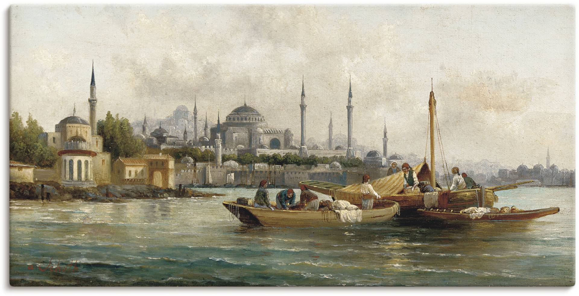 Artland Wandbild "Handelsschiffe vor Hagia Sophia" Boote & Schiffe 1 Stk. tlg. als Leinwandbild, Poster, Wandaufkleber in verschied. Größen von Artland