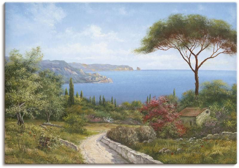 Artland Wandbild "Haus am Meer" Gewässer 1 Stk. tlg. als Leinwandbild, Poster, Wandaufkleber in verschied. Größen von Artland