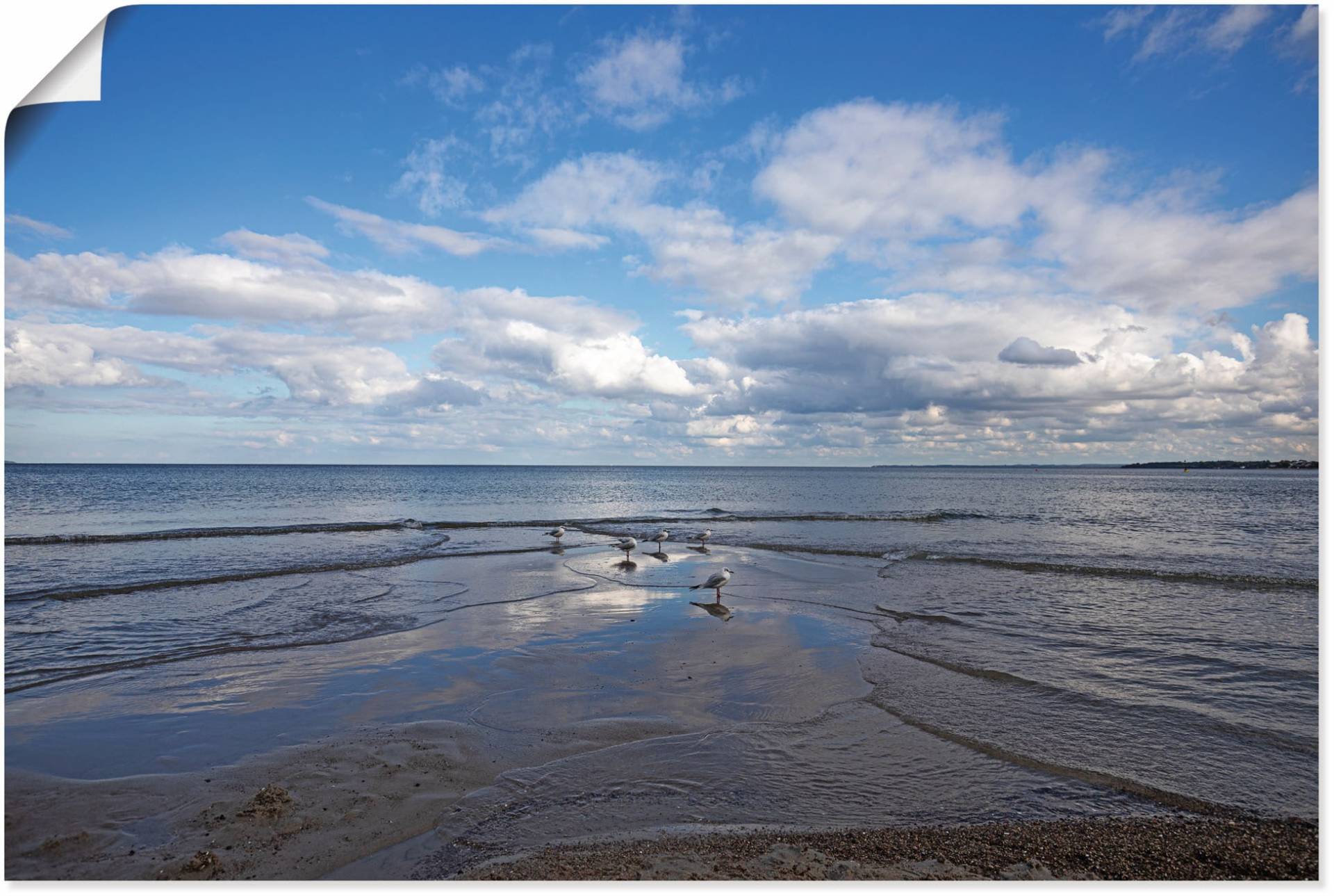 Artland Poster "Herbsttag an der Ostsee", Strandbilder, (1 St.) von Artland